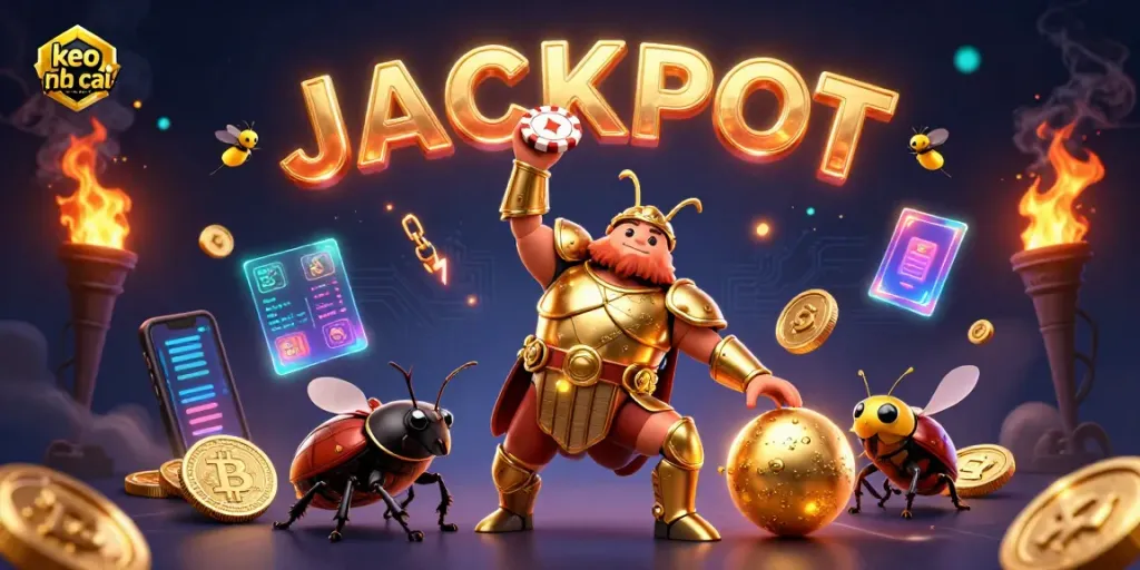 Spin to win with keo nha cai at the vibrant casino-themed digital gala.