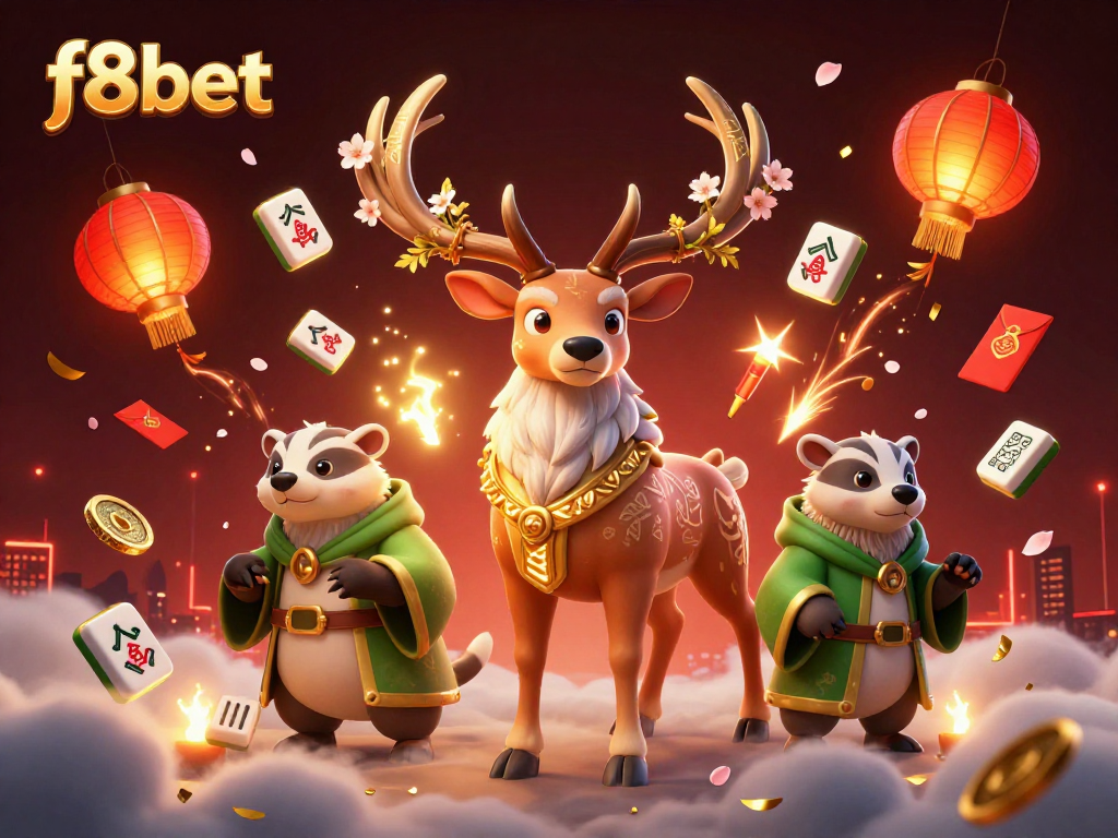 Engage with f8bet's thrilling gaming experience featuring a vibrant 3D casino scene.