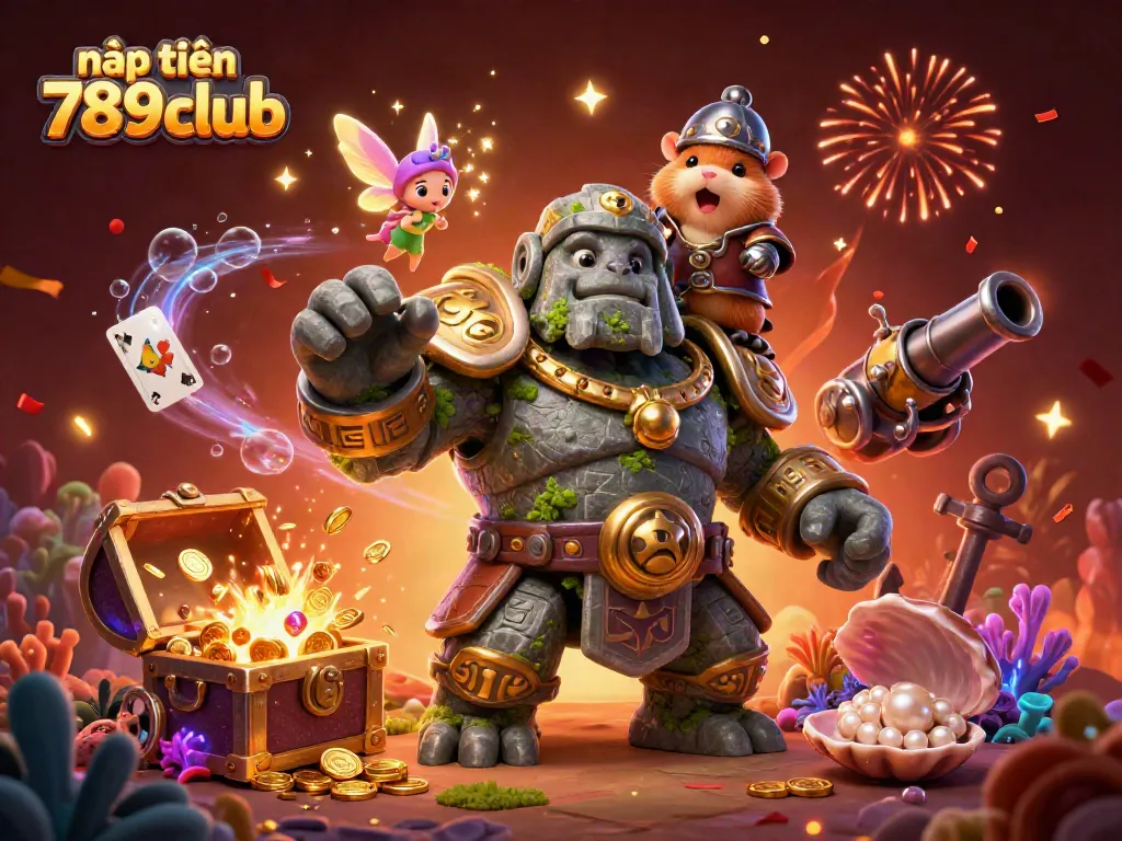 Experience the thrill of nạp tiền 789club with enchanting characters in a vibrant casino scene.