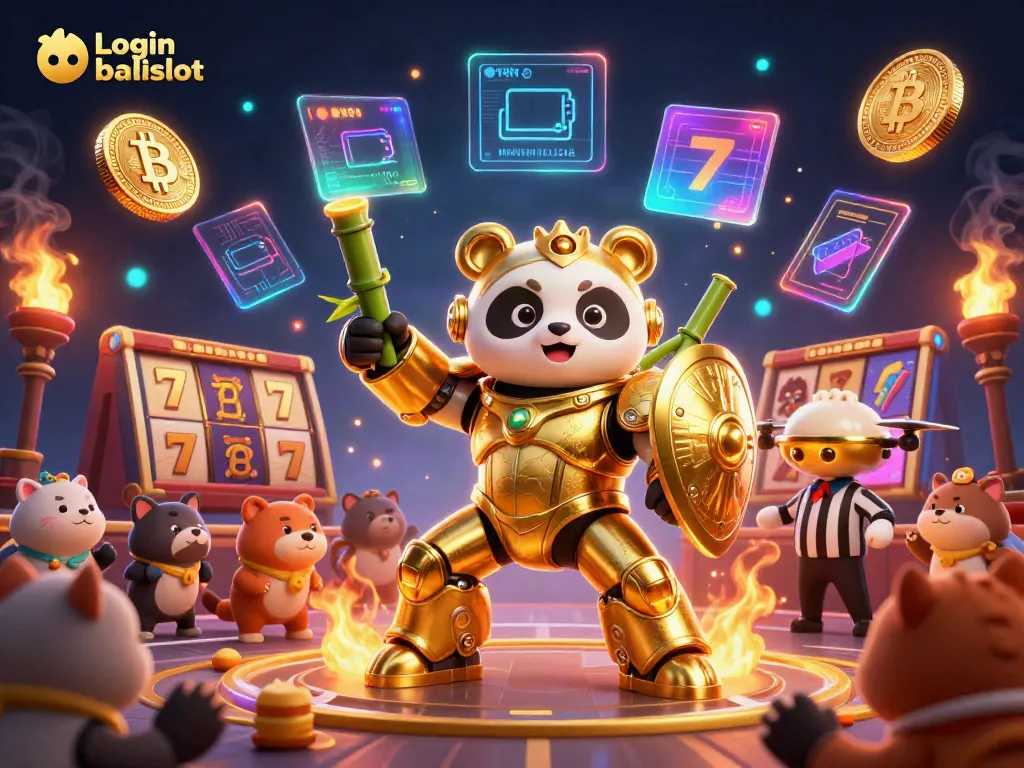 Engage with Login balislot in a dynamic casino scene featuring animated characters and casino elements.