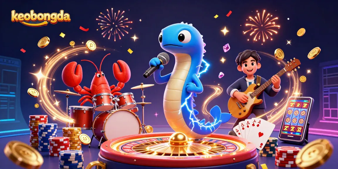 Experience the keobongda thrill as electric eel DJ rocks an underwater casino stage with vibrant energy and dynamic gameplay.