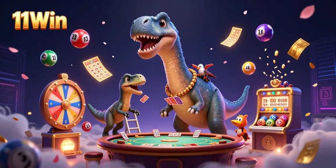 Engage with the thrilling action of 11Win as vibrant casino elements burst into life.
