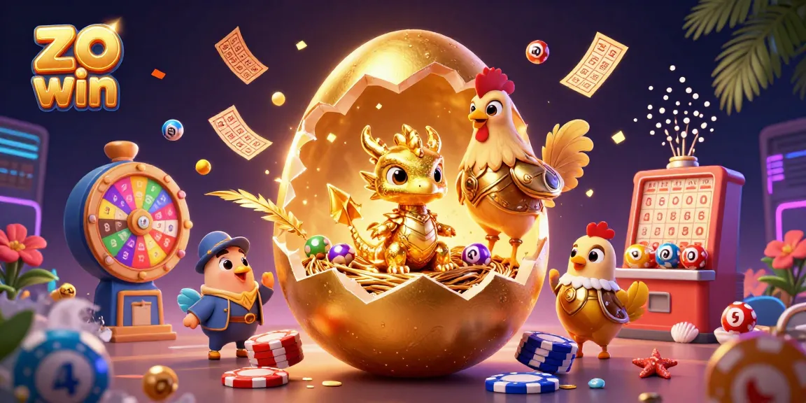 Engage with the thrilling zo win experience, where a golden dragon guards poker chips amid dynamic casino elements.