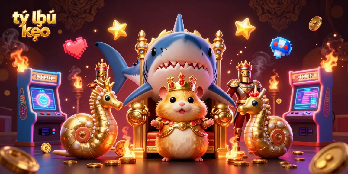 Experience the excitement of tỷ lệ kèo with vibrant golden visuals and gaming elements in this engaging scene.