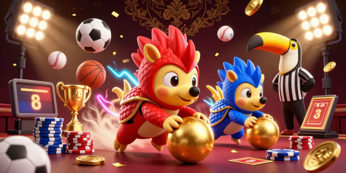 KQBD highlights a thrilling scene of rival pangolins in a vibrant sports betting context with dynamic gaming elements.