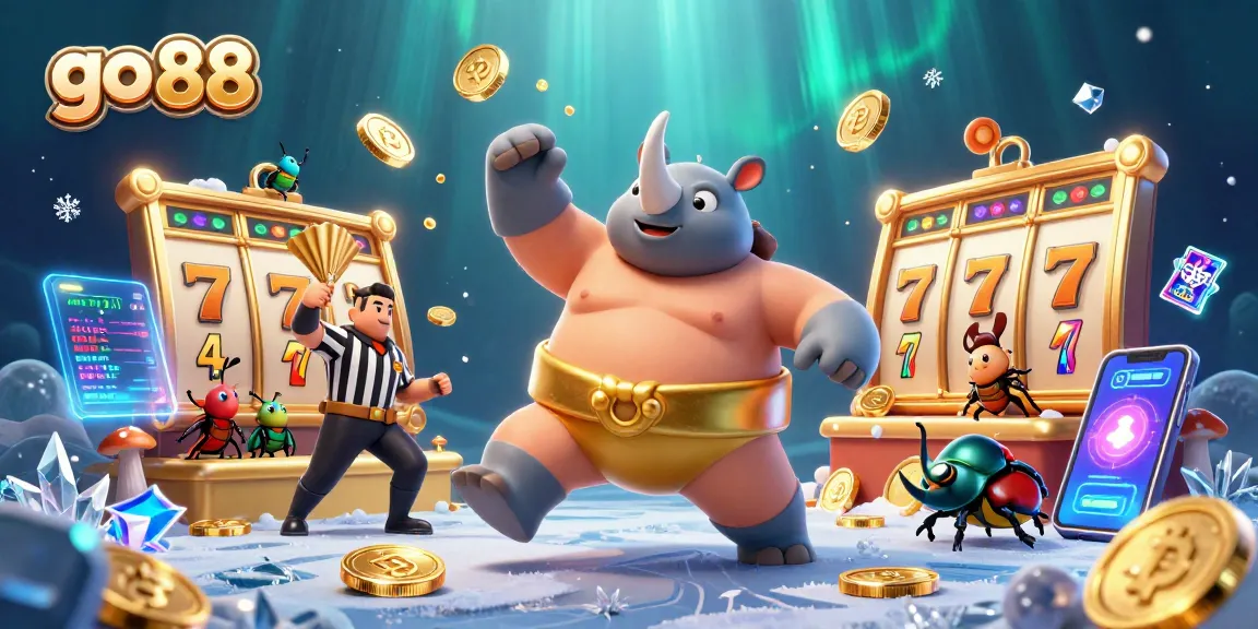 Experience thrilling gameplay at go 88 with golden coins flying in a dynamic casino scene.