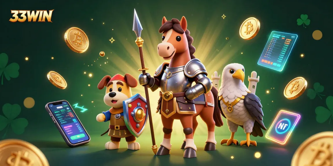 Experience thrilling gameplay with 33WIN as medieval knights and crypto elements unite in action.