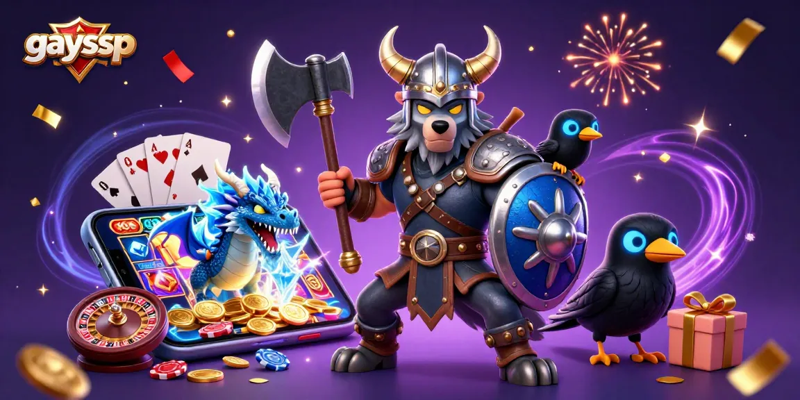 Win big with gaysvp at the casino, featuring enchanting characters and vibrant game elements.