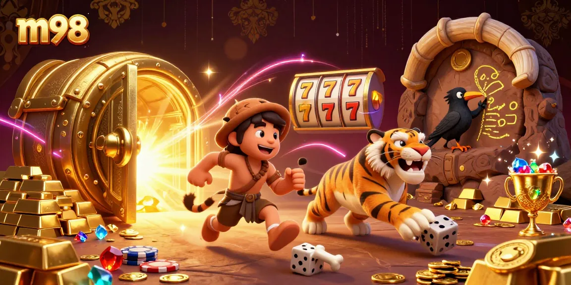 Win exciting prizes at the dynamic m98 casino with vibrant treasures and engaging gameplay.