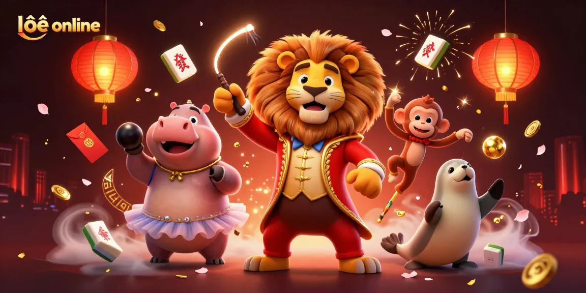 Experience the thrill of lô đề online with vibrant characters and festive casino elements, celebrating gaming excitement.